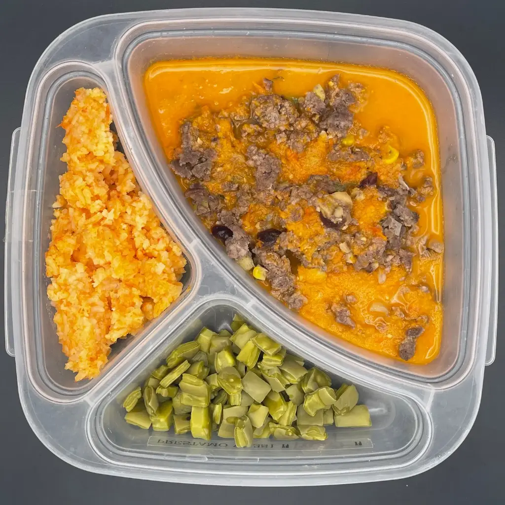 High protein | Martes | Comida | Carne molida guisada HP
