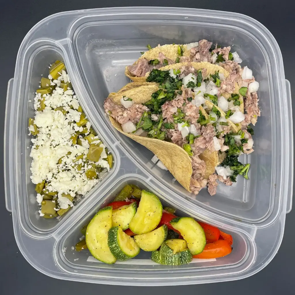 High protein | Miércoles | Desayuno | Tacos de suadero HP