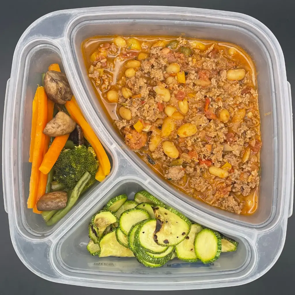 High Protein | Miércoles | Cena | Chili con carne y frijoles HP
