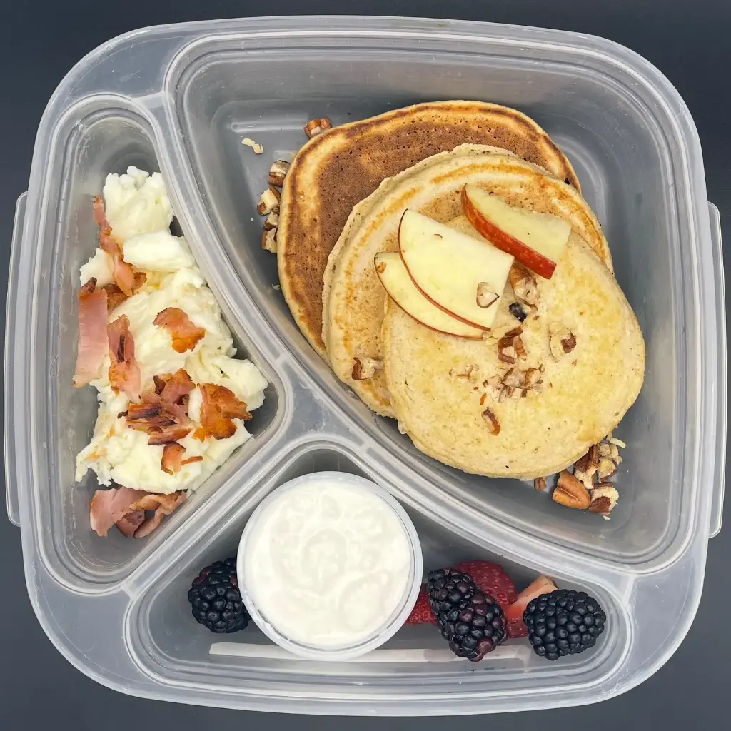 High Protein | Viernes | Cena | Hot cakes de manzana HP