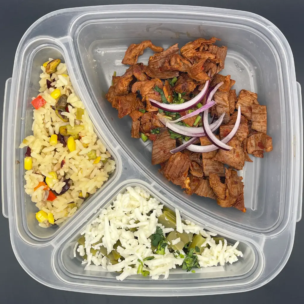High Protein | Martes | Comida | Cecina enchilada