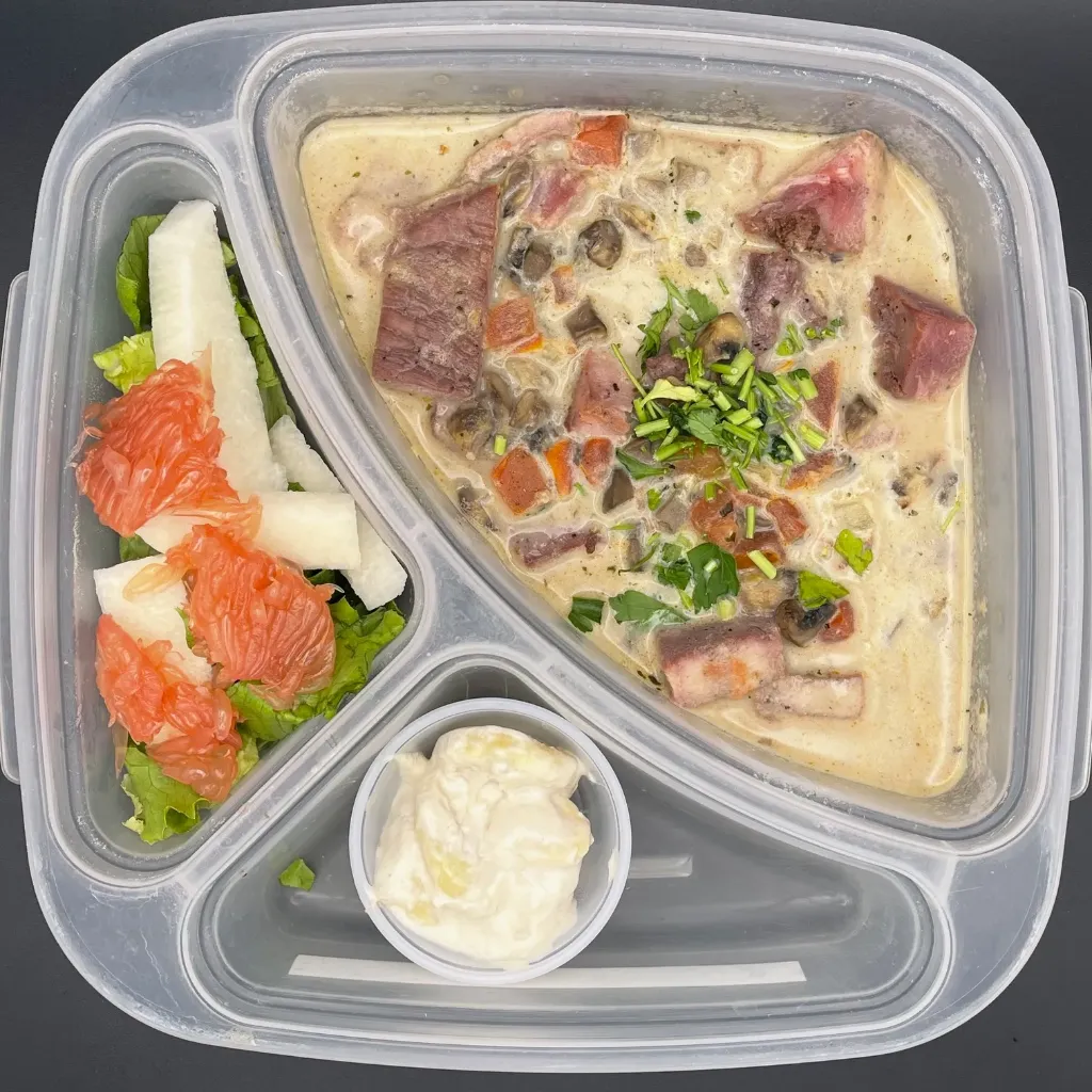 High Protein | Jueves | Comida | Puntas en crema HP