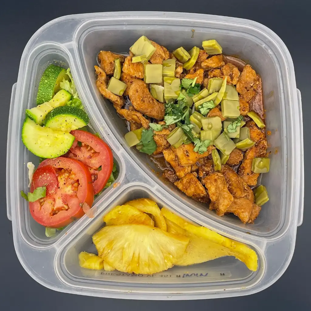 High Protein | Lunes | Comida | Cerdo c/nopales en pasilla