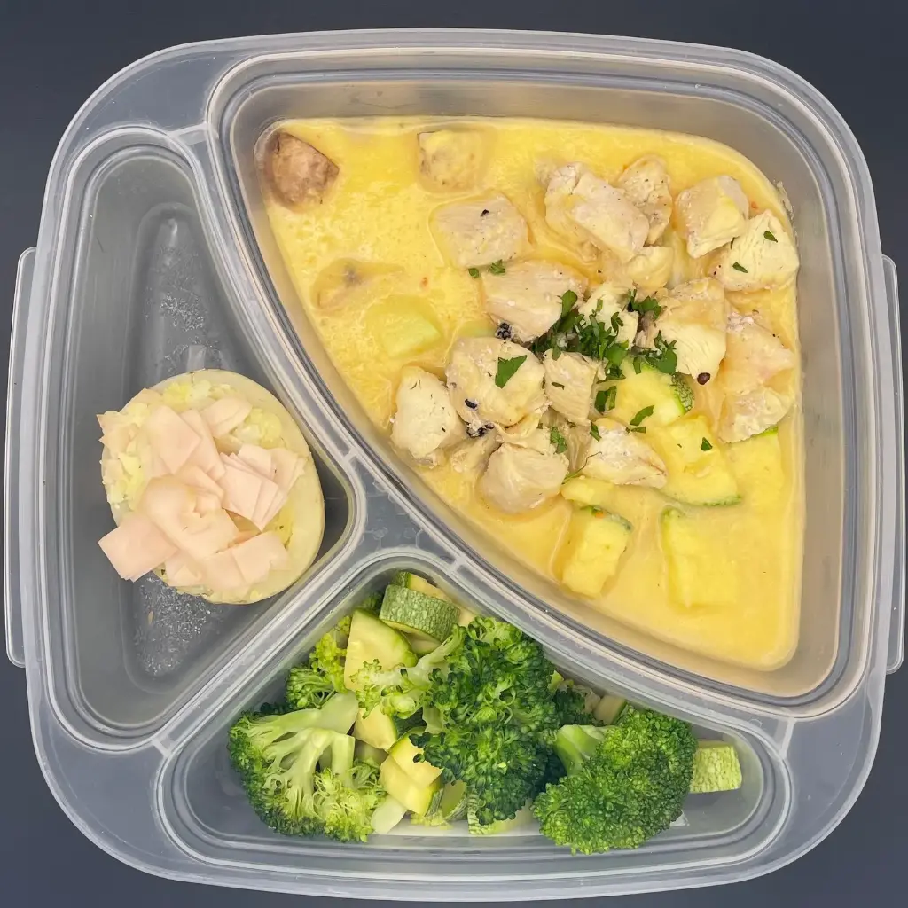 High Protein | Lunes | Desayuno | Fondue con verduras