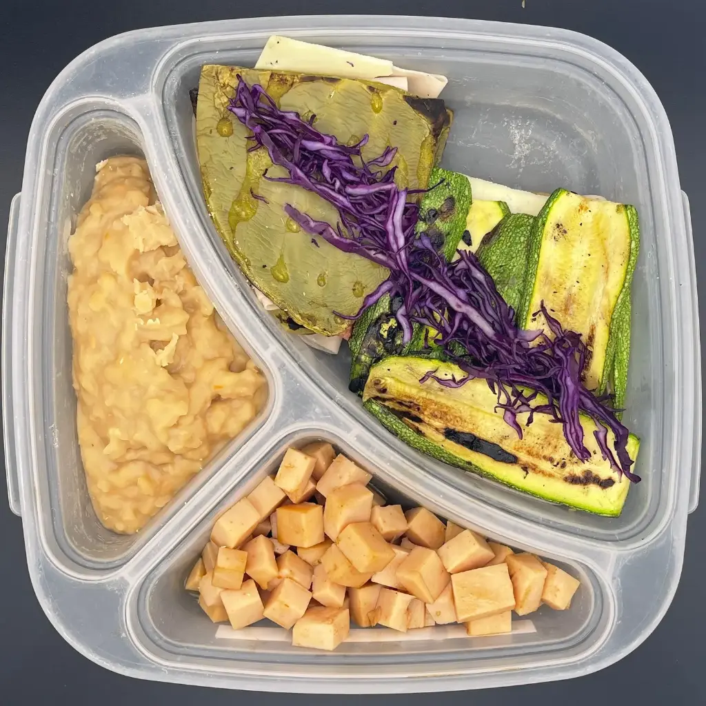 High Protein | Viernes | Cena | Sandwich calabaza y nopal