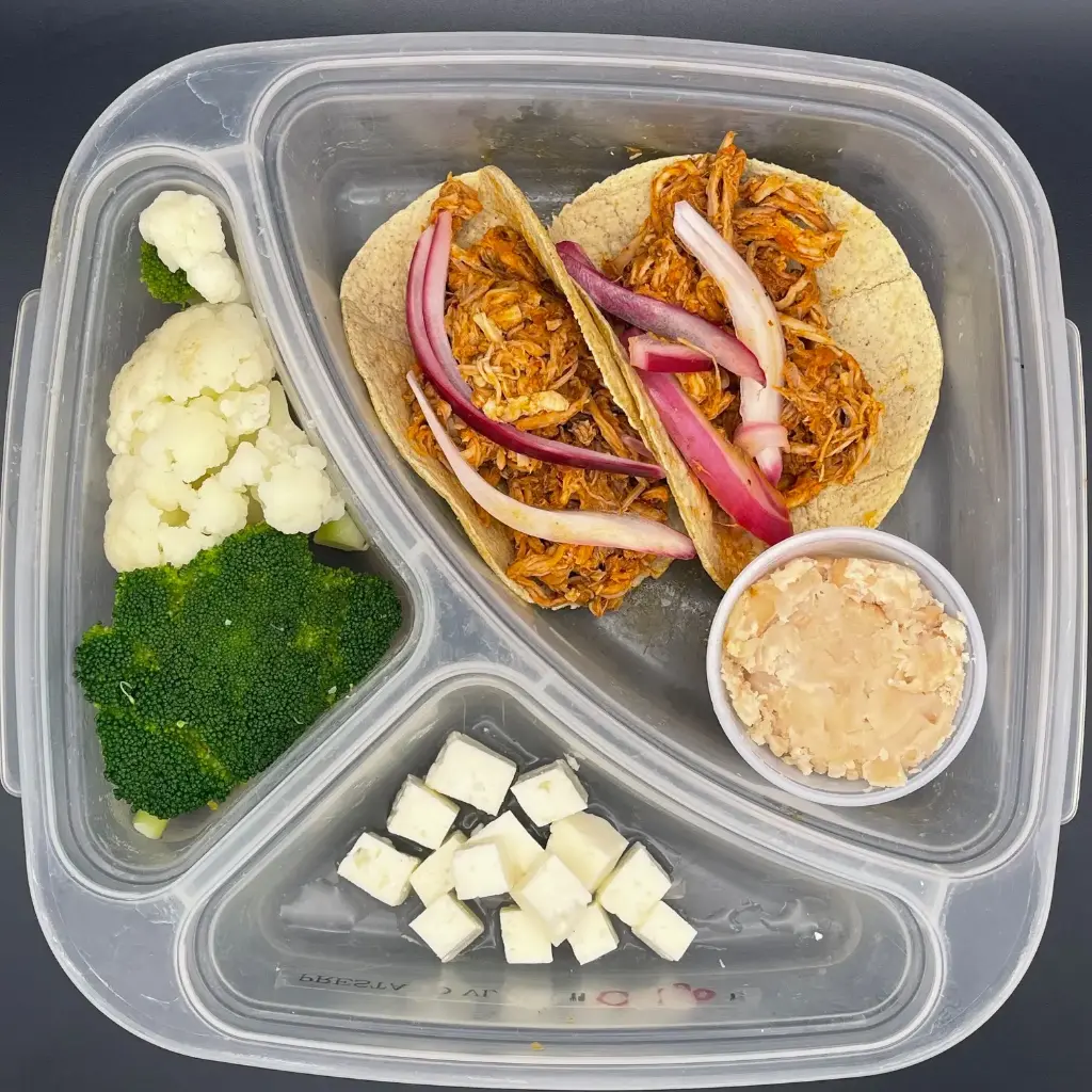 High Protein | Jueves | Comida | Tacos de cochinita HP