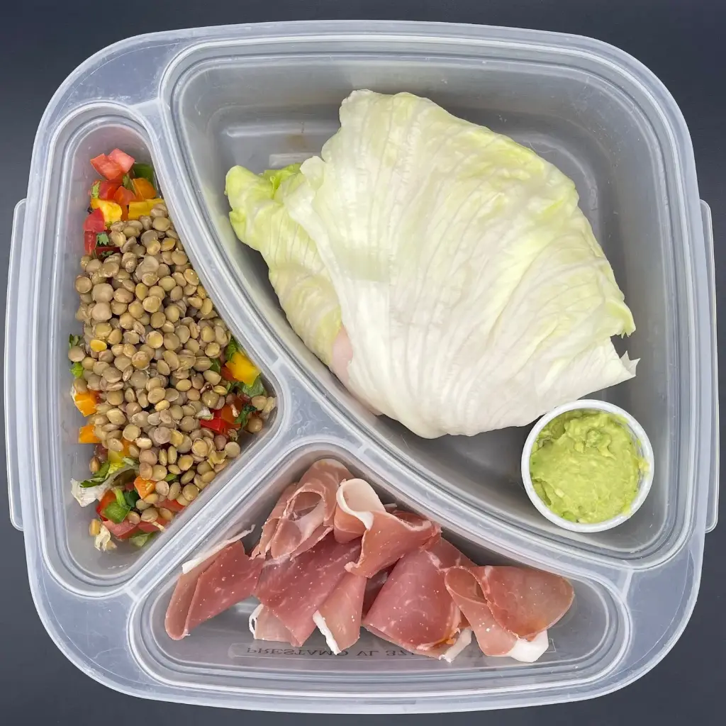 High Protein | Lunes | Cena | Sandwich de lechuga