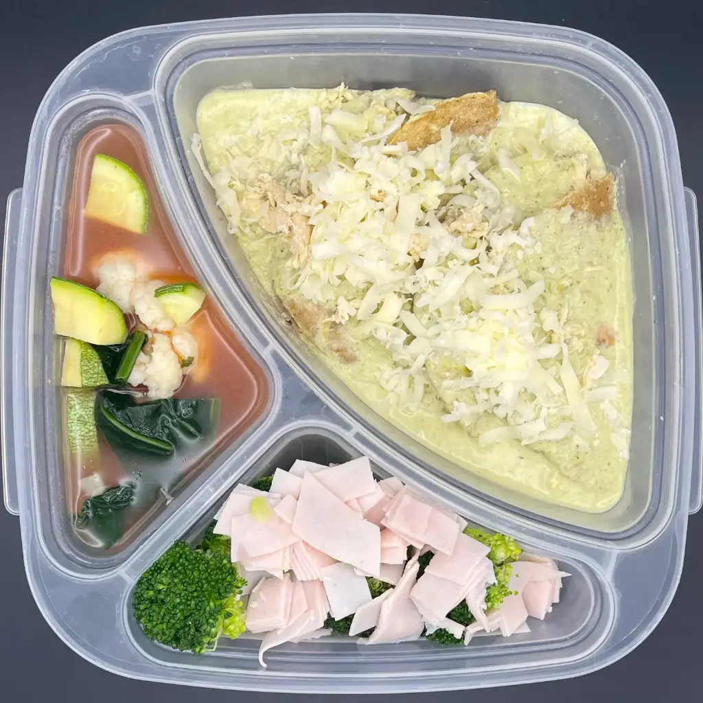 High Protein | Lunes | Desayuno | Enchiladas suizas