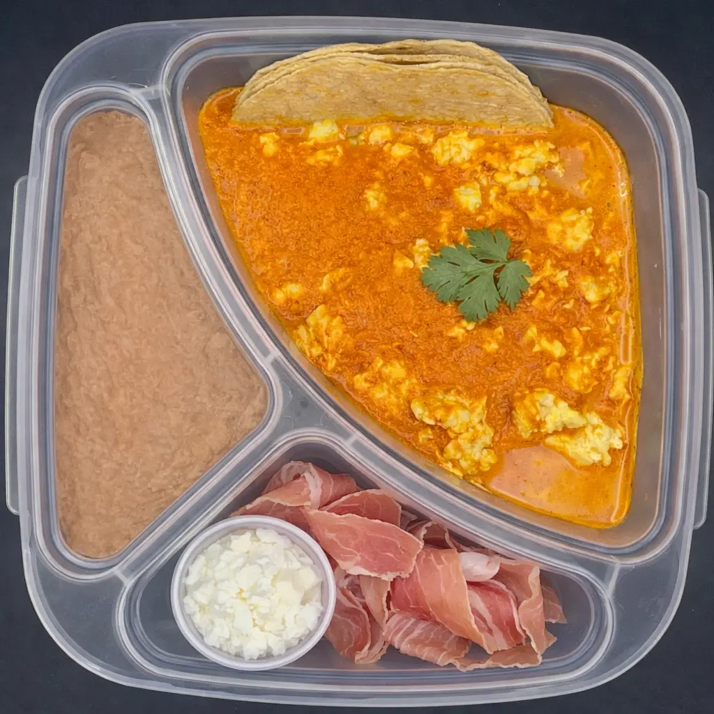 High Protein | Lunes | Desayuno | Huevos enchipotlados HP