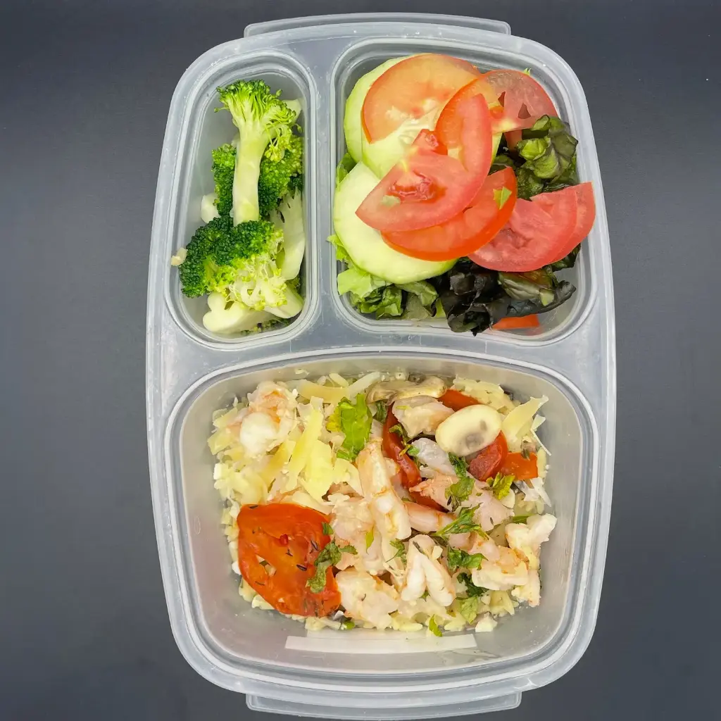 Kids | Martes | Desayuno | Risotto con camarones