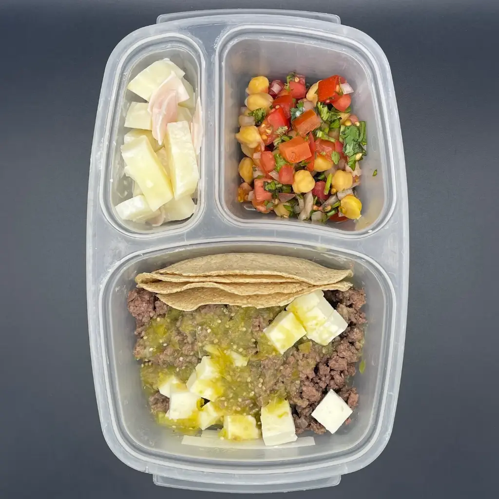 Kids | Martes | Desayuno | Picadillo entomatado