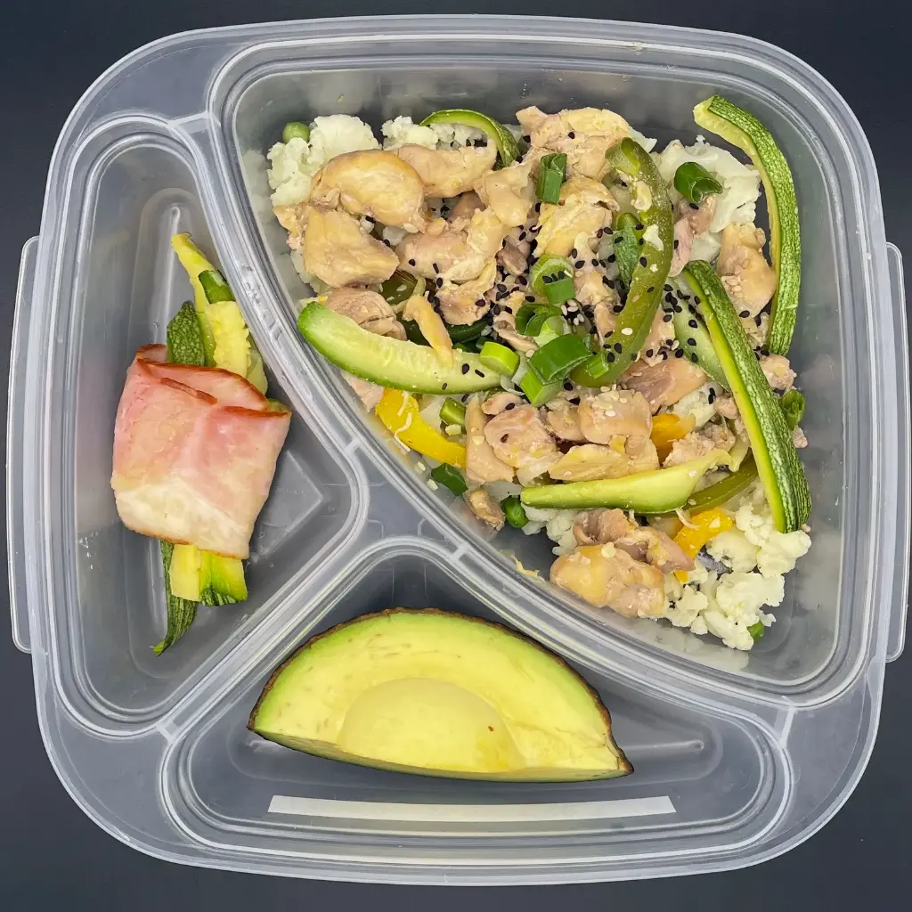 Low Carb | Lunes | Desayuno | Bowl keto c/verds. y pollo