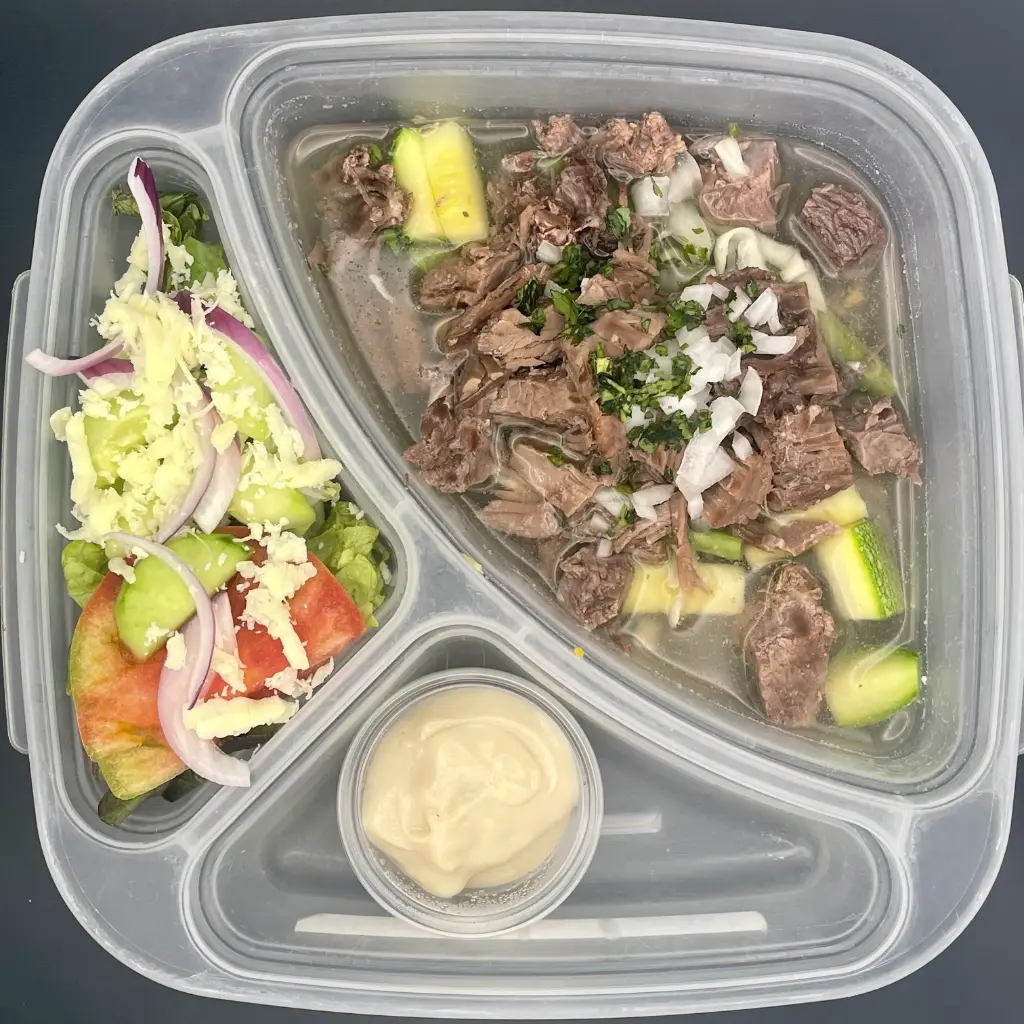 Low Carb | Jueves | Comida | Caldo de res c/veg. low