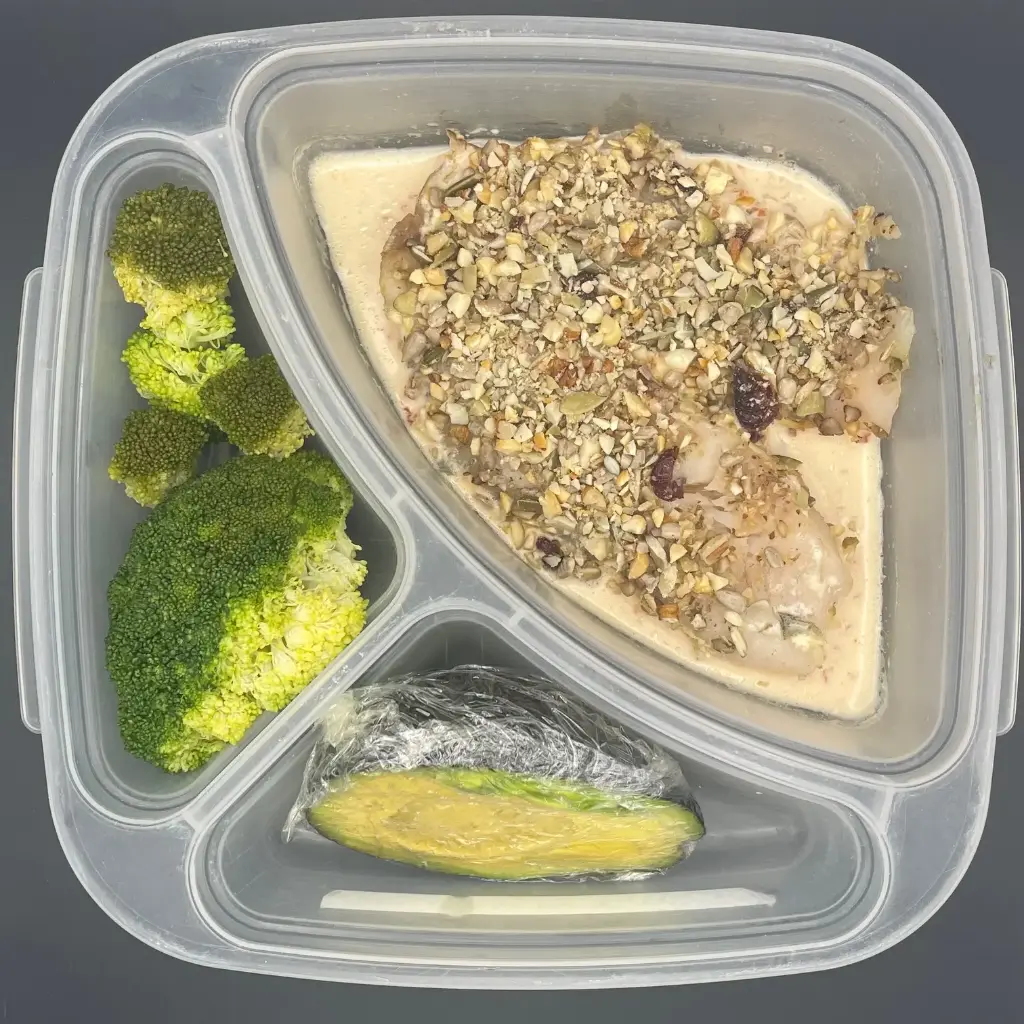 Low Carb | Miércoles | Comida | Pescado c/costra f. secos