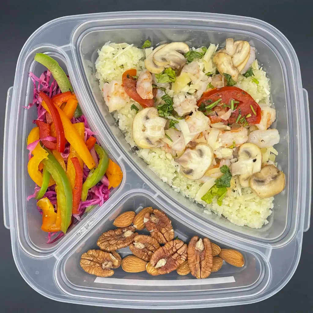 Low Carb | Martes | Desayuno | Risotto keto con camarones