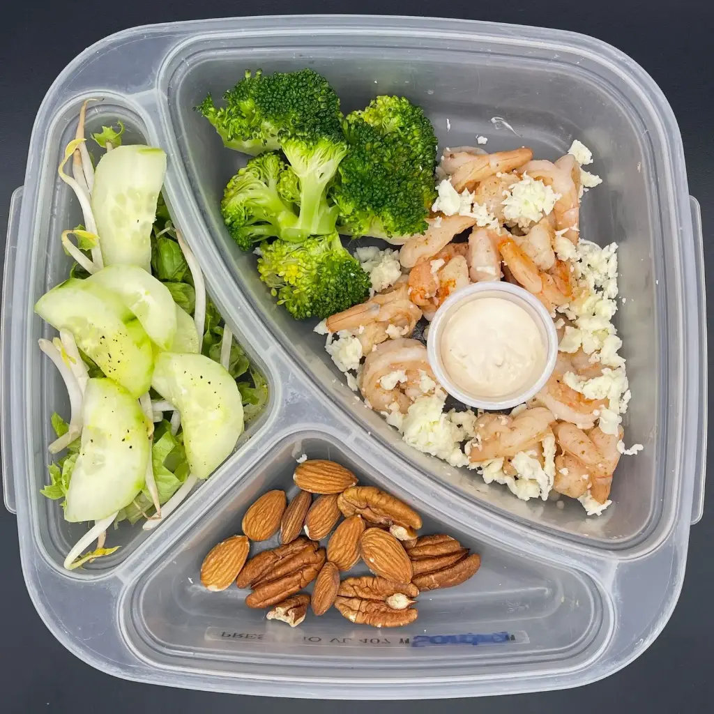 Low Carb | Jueves | Cena | Camarones gratinados