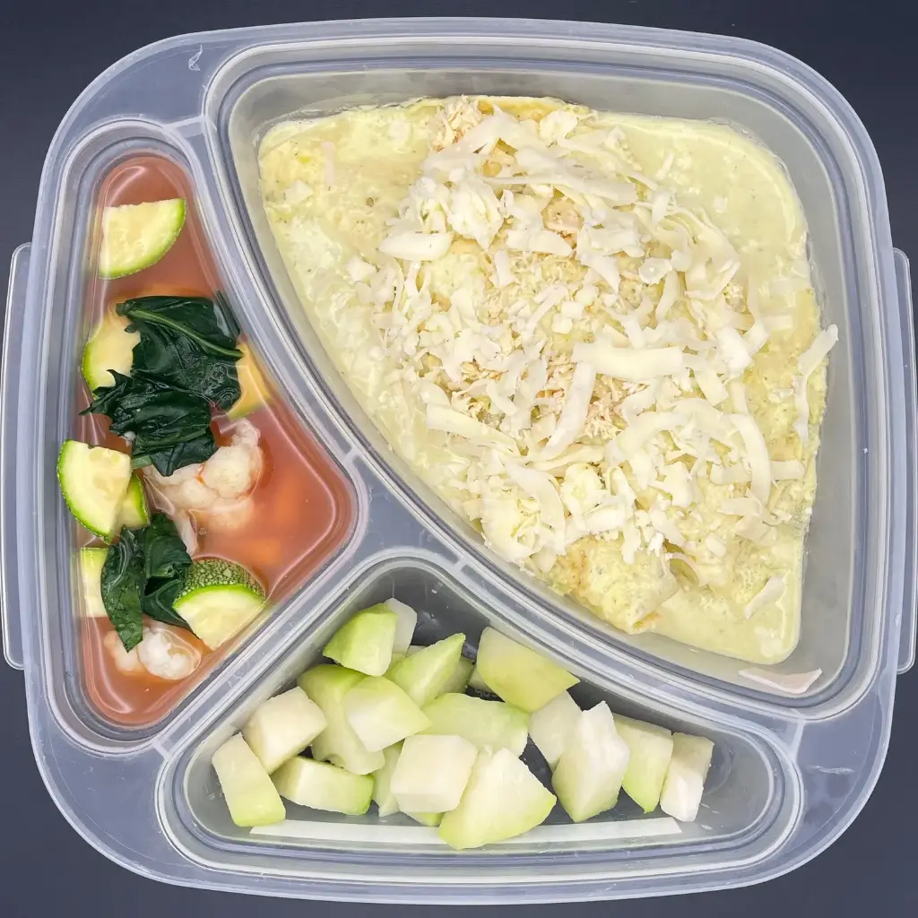 Low Carb | Lunes | Desayuno | Enchiladas suizas keto