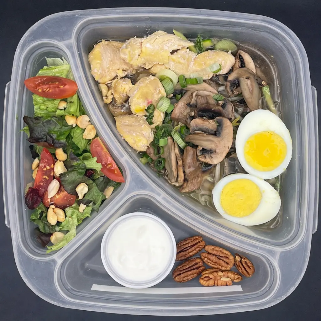 Low Carb | Viernes | Comida | Ramen keto de pollo