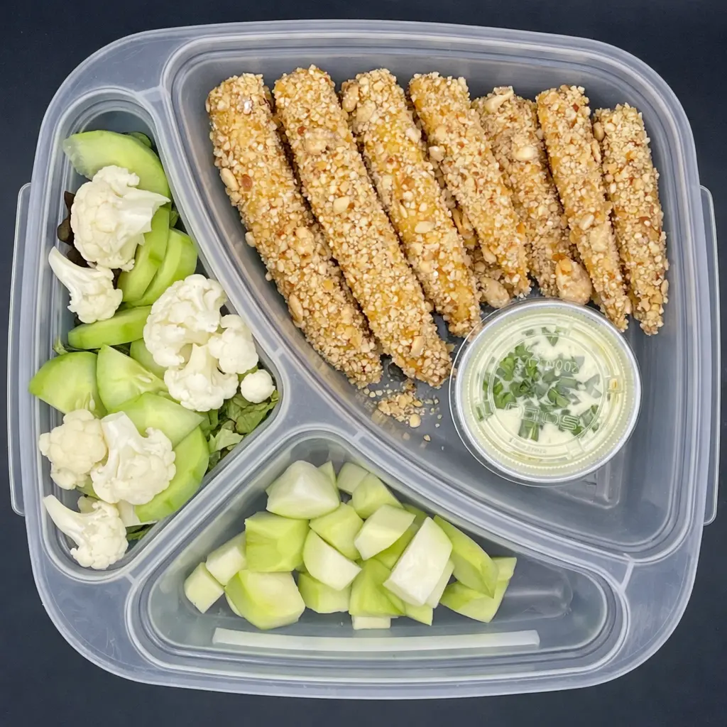 Low Carb | Jueves | Cena | Barritas de pez c/cacahuate