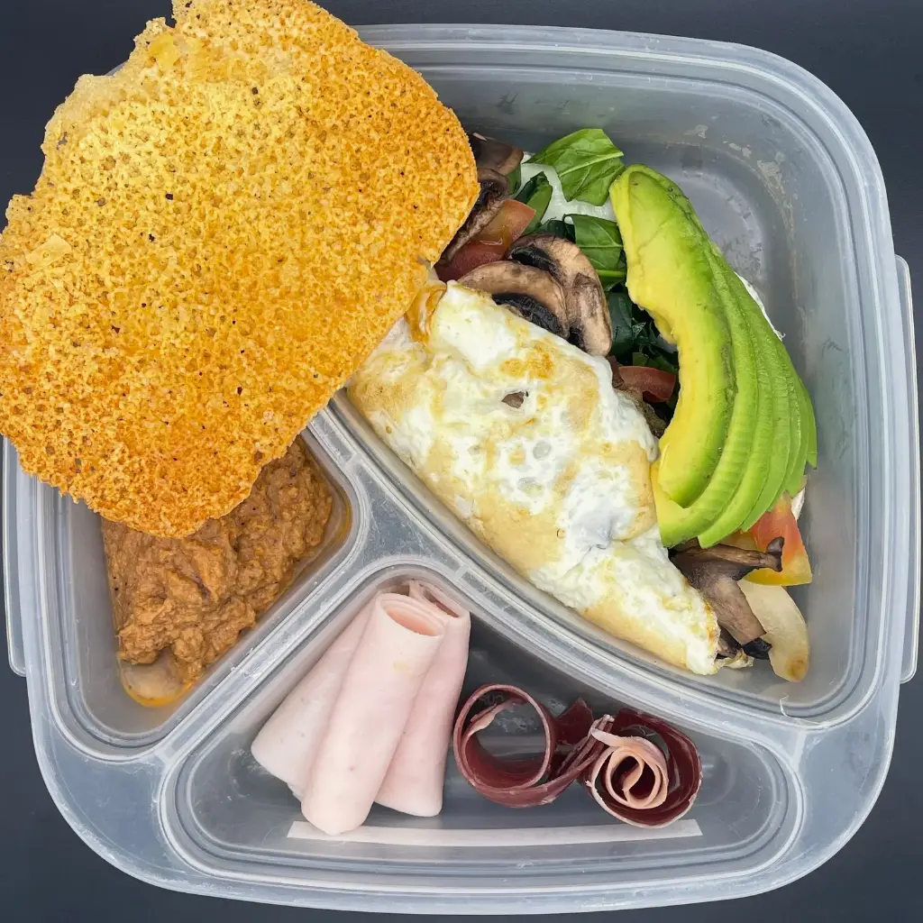 Low Carb | Viernes | Desayuno | Claras con espinaca y champiñón LC