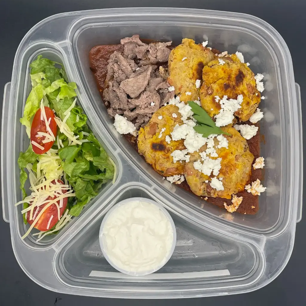 Saludable | Jueves | Desayuno | Tortitas de plátano y frijol