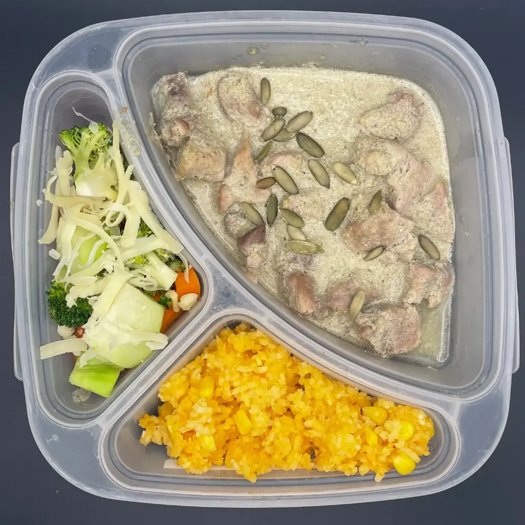 Saludable | Martes | Comida | Pipián con cerdo