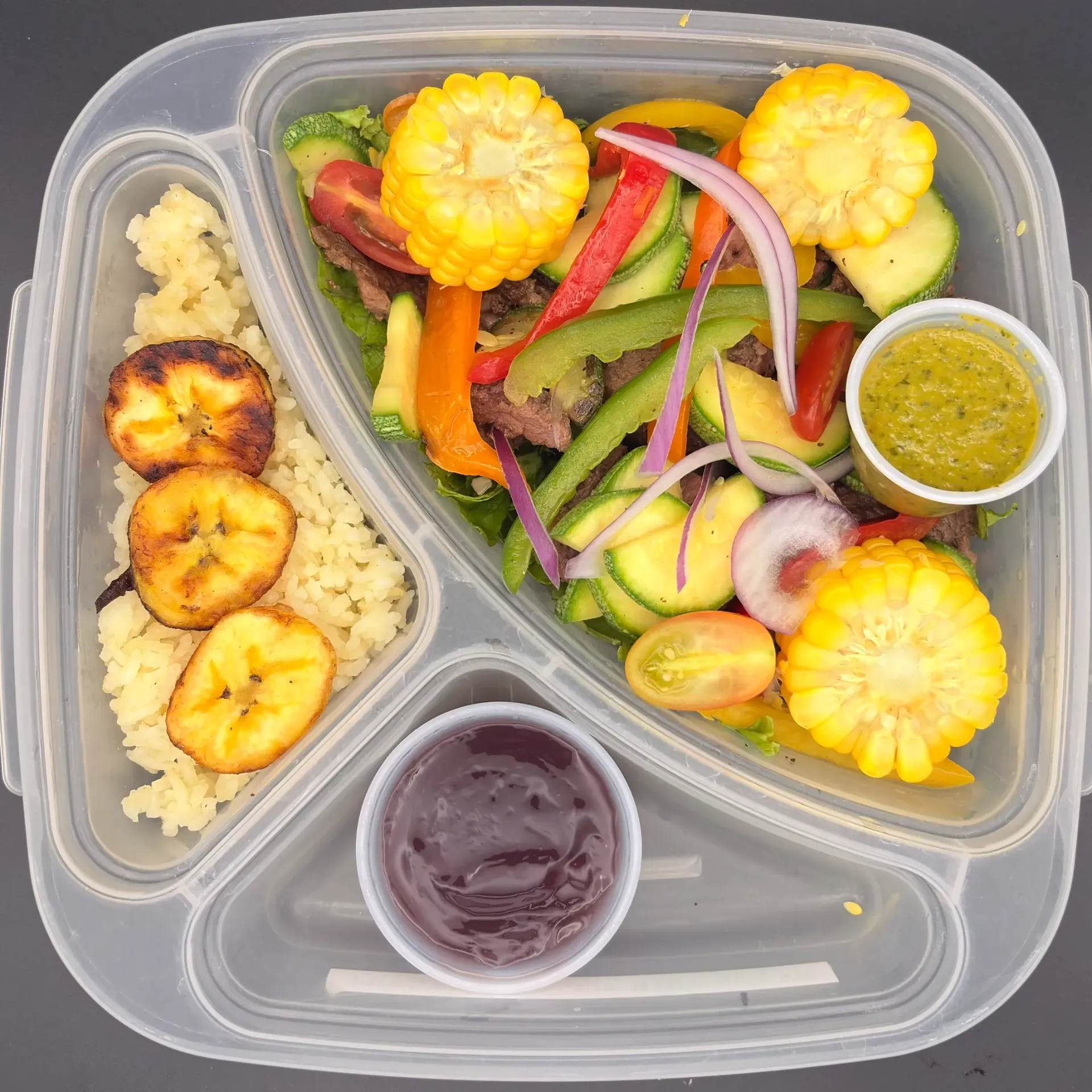 Saludable | Lunes | Cena | Ensalada de arrachera