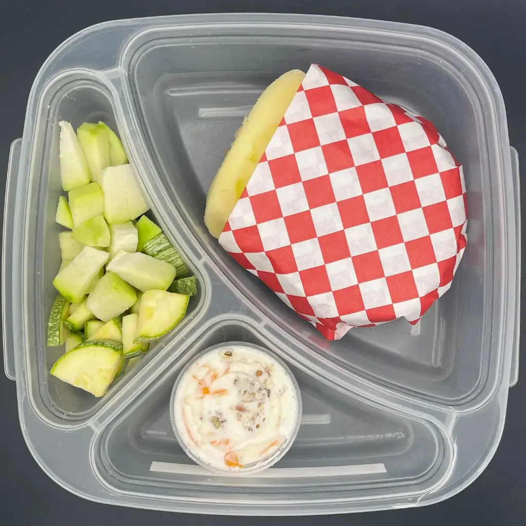 Saludable | Martes | Cena | Sandwich de verduras y jamón