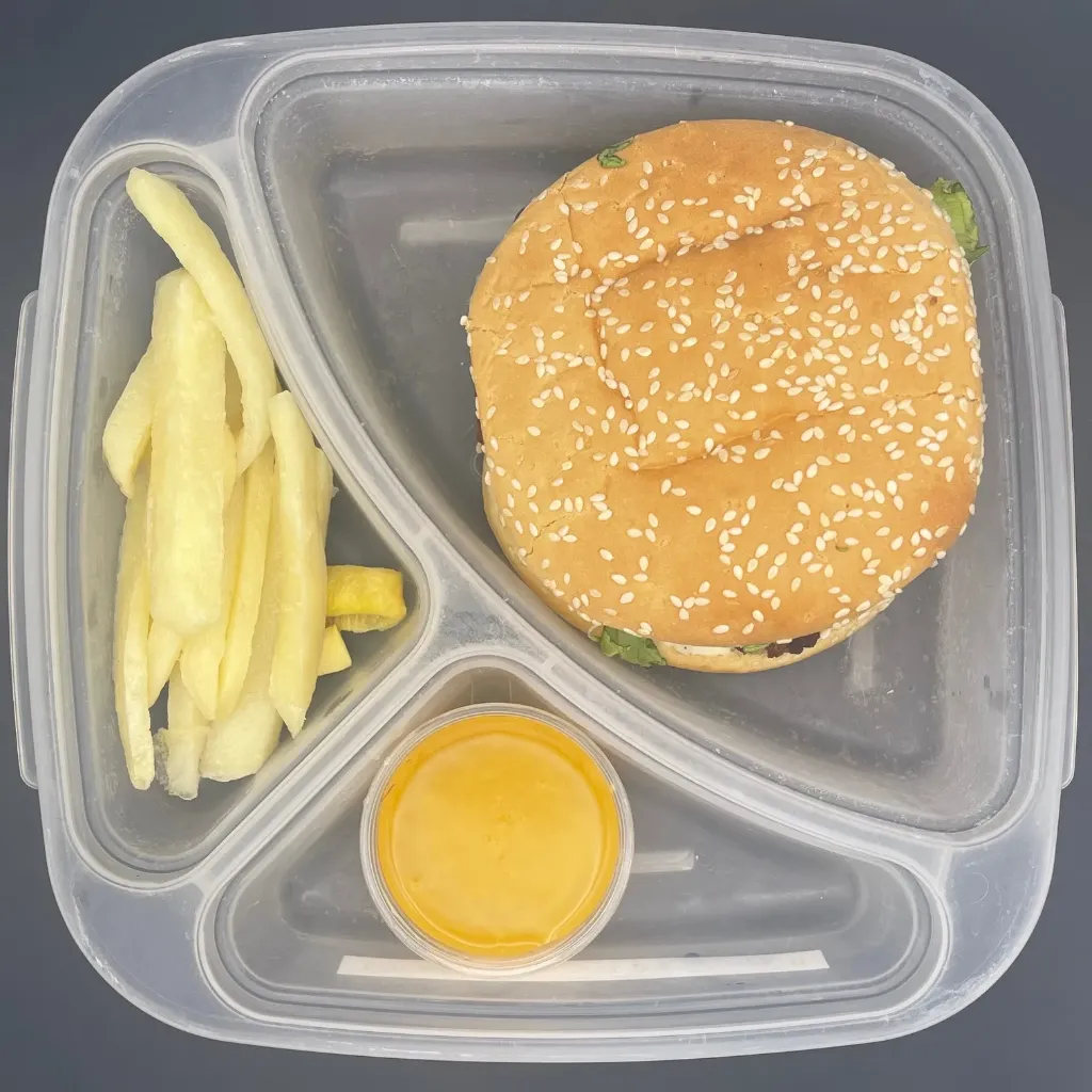 Saludable | Viernes | Comida | Hamburguesa de res