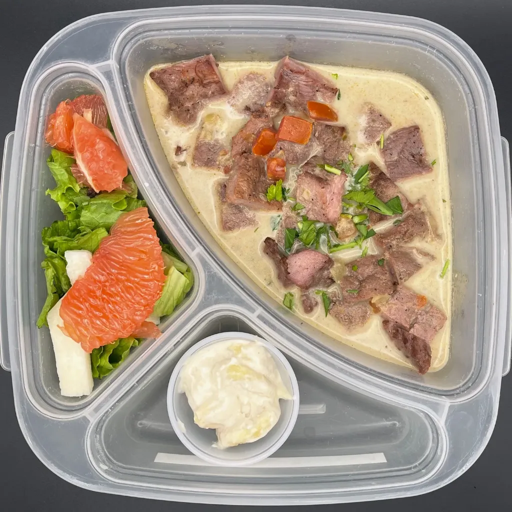 Saludable | Jueves | Comida | Puntas en crema