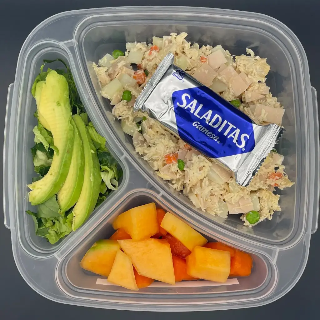 Saludable | Jueves | Cena | Ensalada rusa con pollo