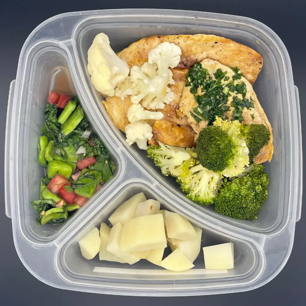Saludable | Lunes | Cena | Pollo al chimichurri