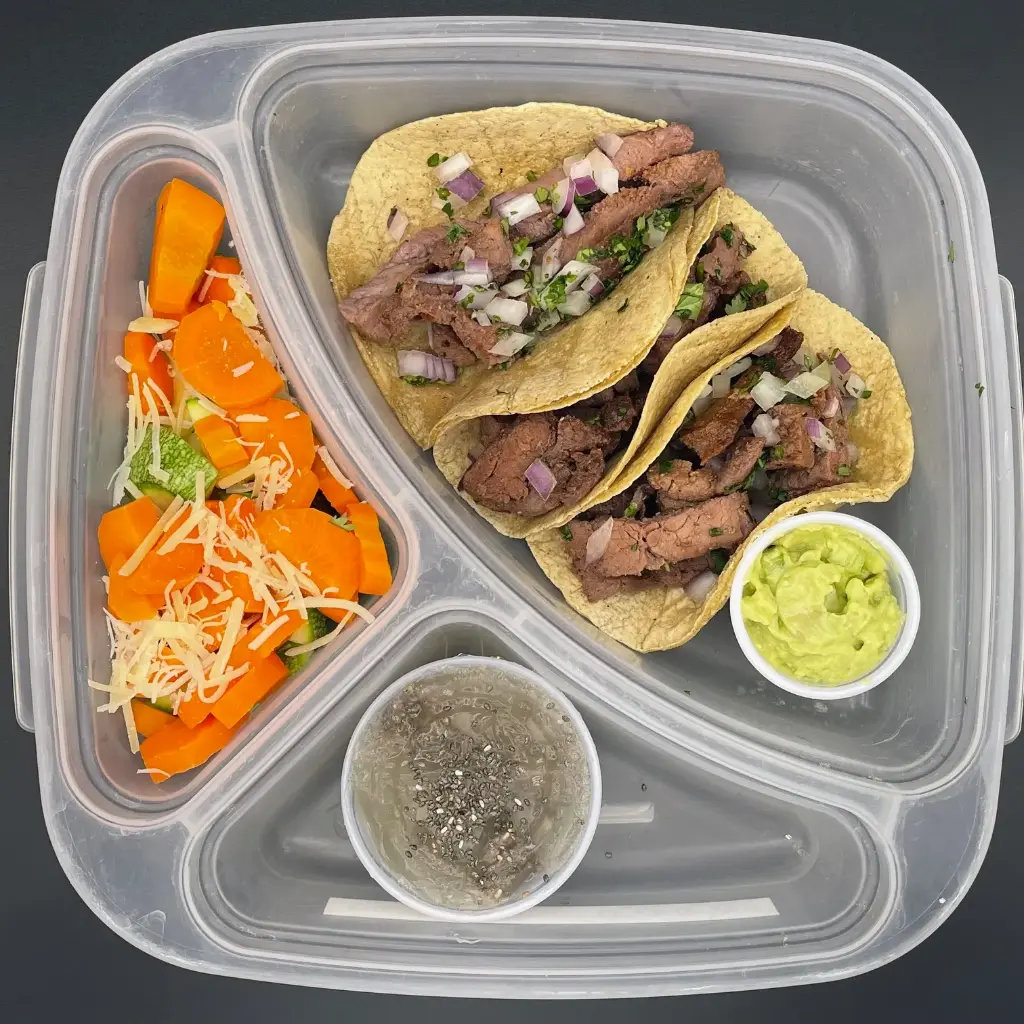 Saludable | Martes | Cena | Taquitos de arrachera