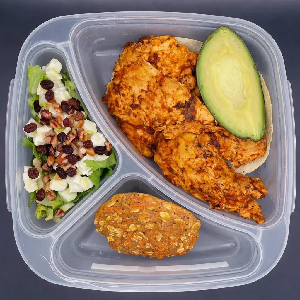 Saludable | Miércoles | Desayuno | Pollo al carbón