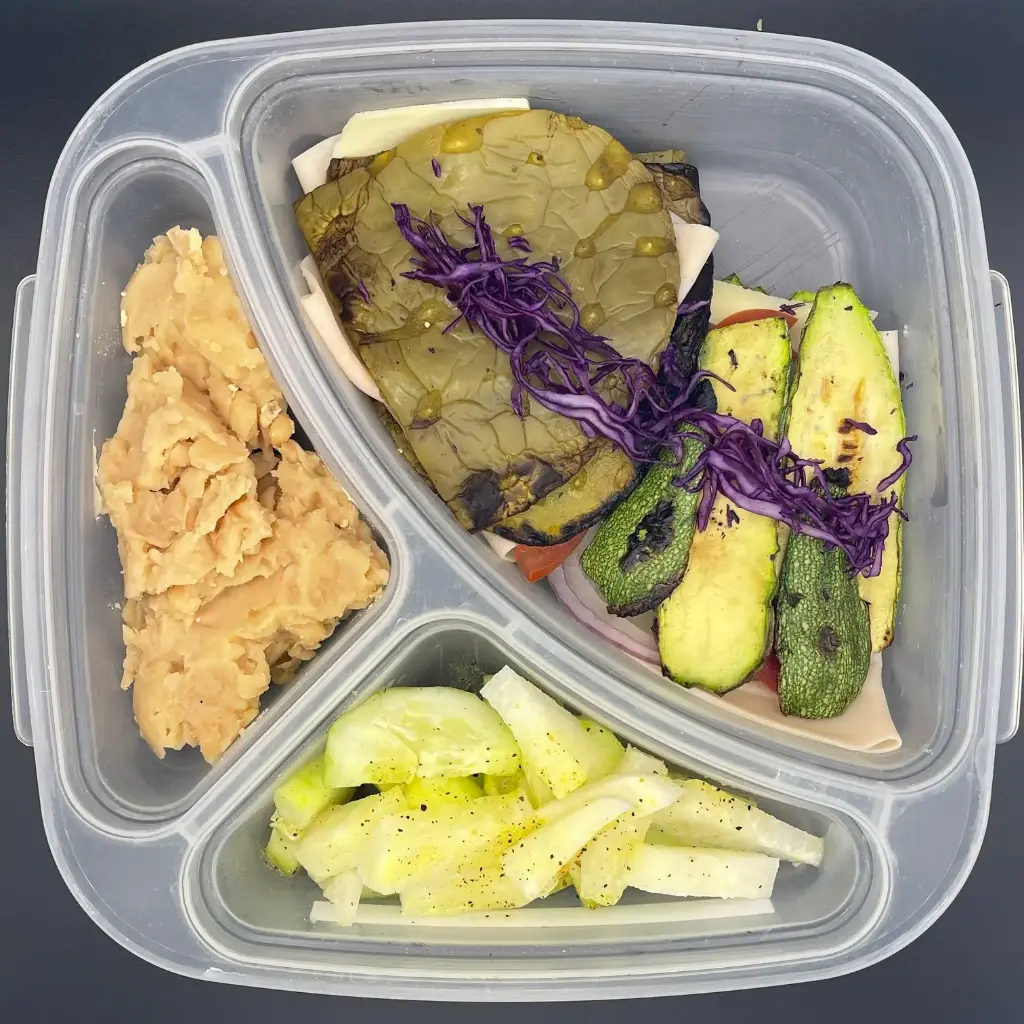 Saludable | Viernes | Cena | Sandwich calabaza y nopal