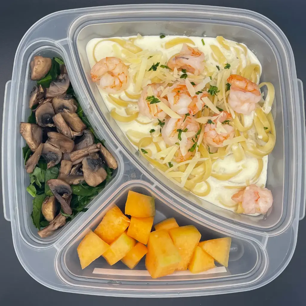 Saludable | Viernes | Comida | Fettuccine Alfredo