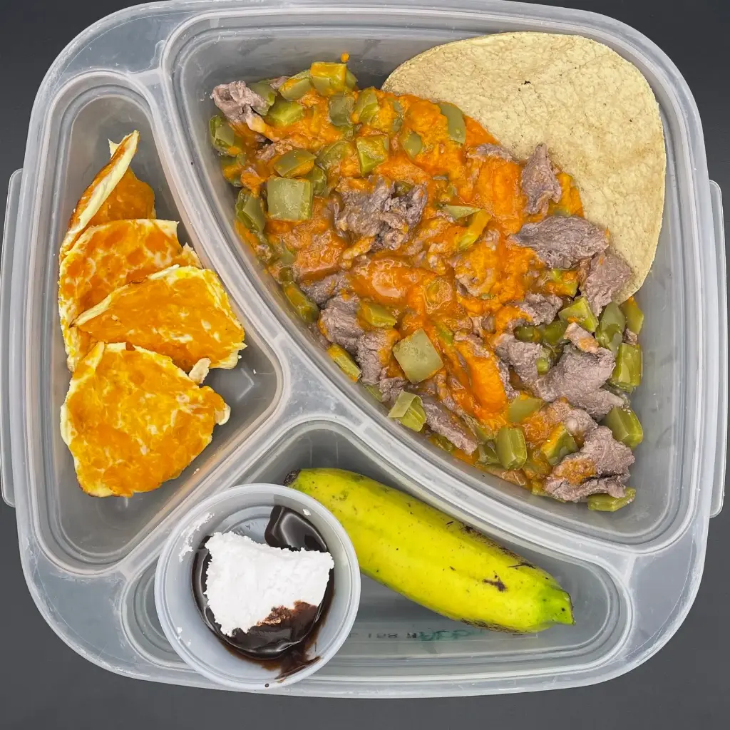 Saludable | Martes | Comida | Carne de res con nopales