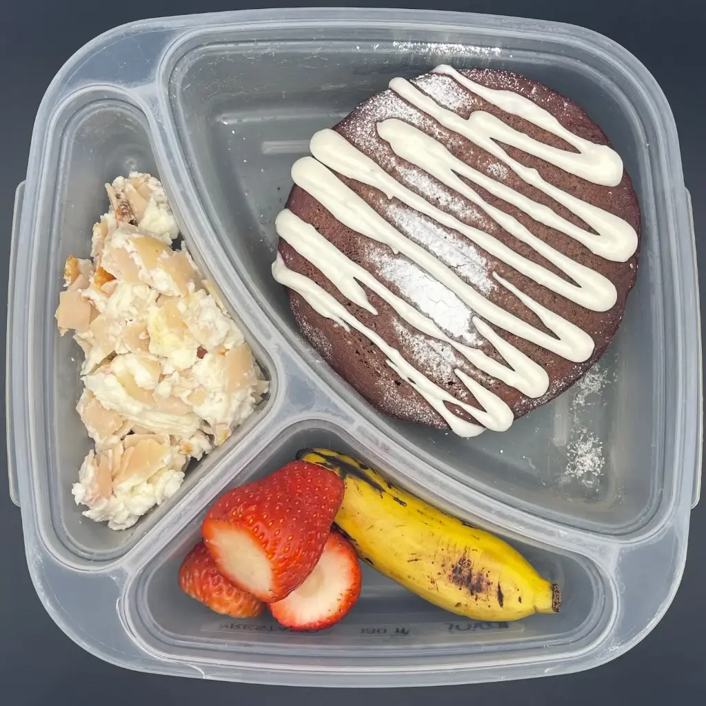 Saludable | Viernes | Desayuno | Hot cakes red velvet