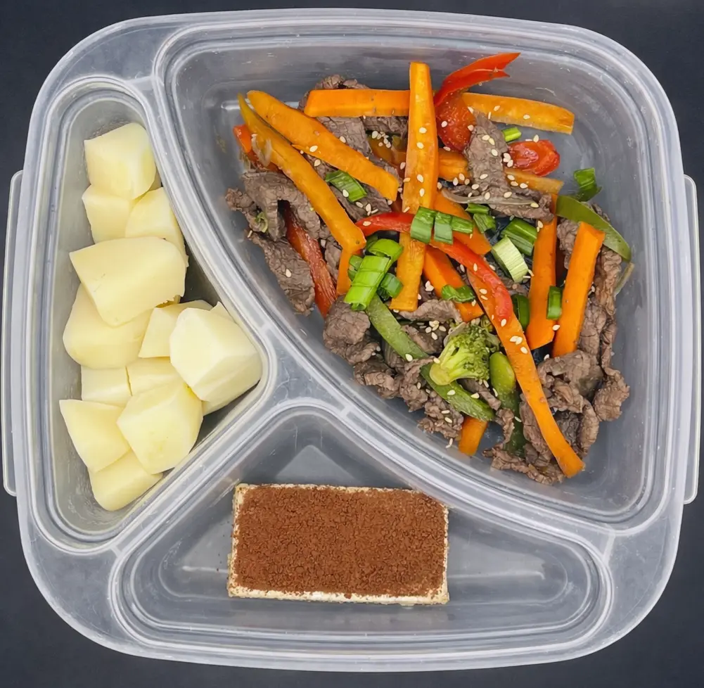 Saludable | Miércoles | Cena | Salteado de res con verduras
