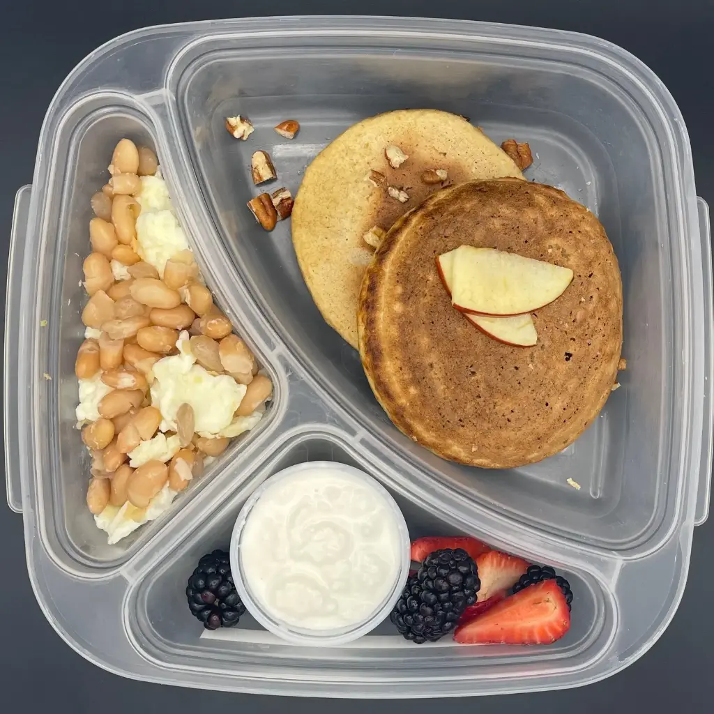 Veggie | Viernes | Cena | Hot cakes de manzana