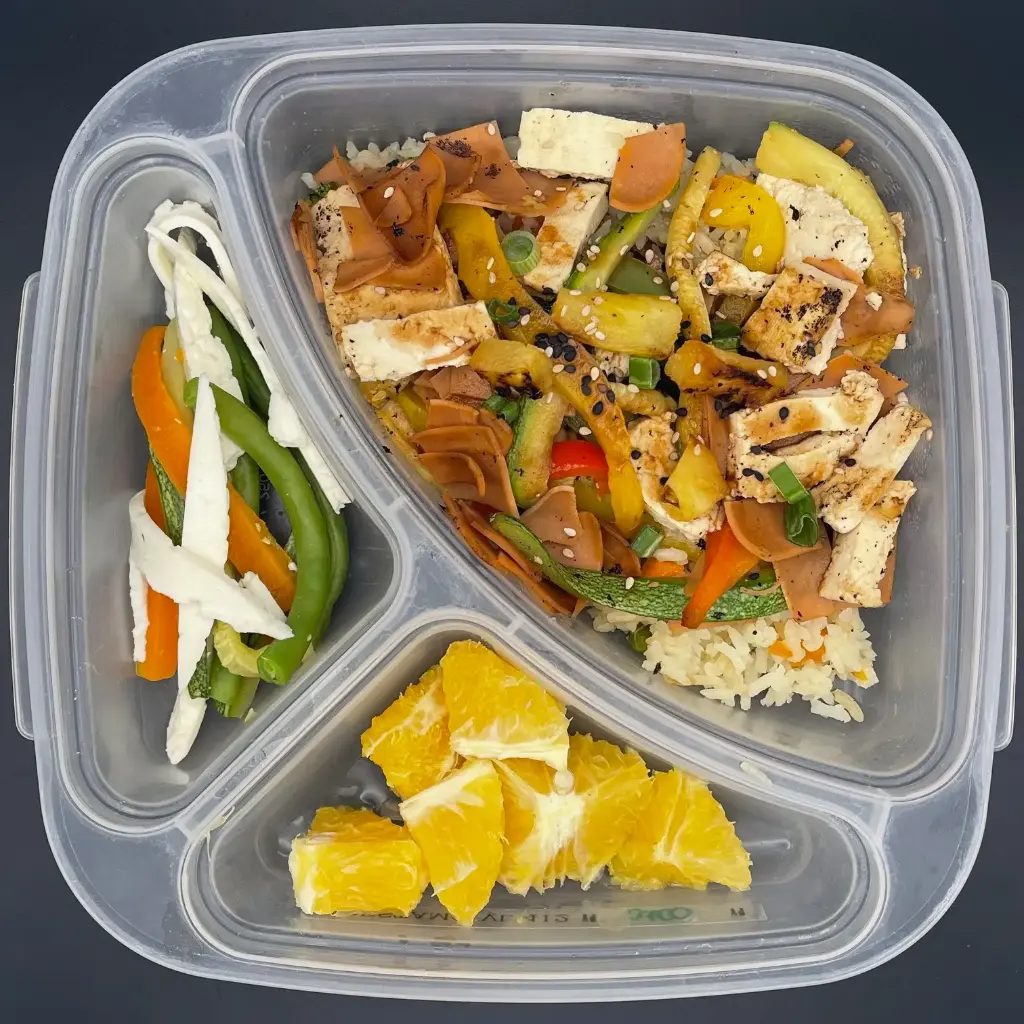 Veggie | Lunes | Desayuno | Bowl c/verds y salch. veg