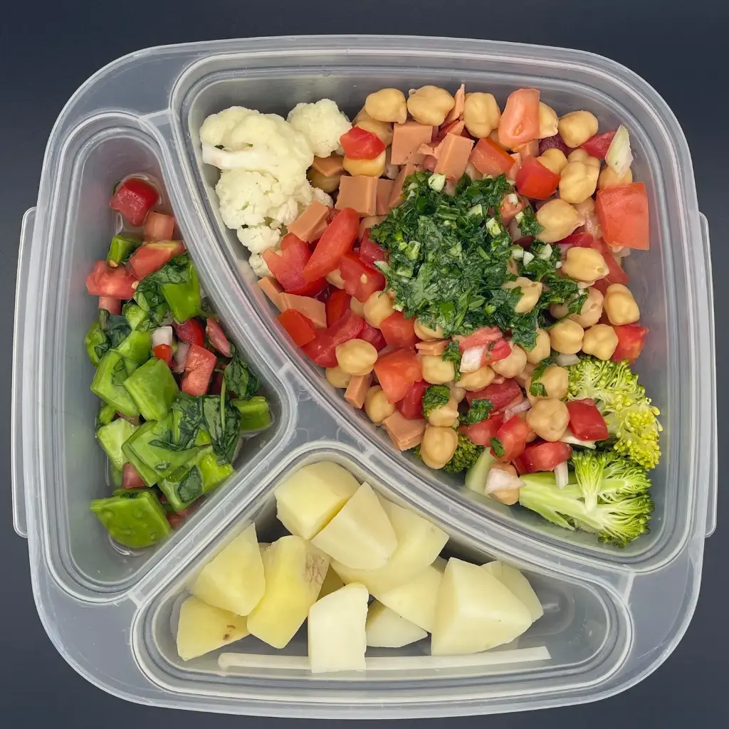 Veggie | Lunes | Cena | Garbanzo al chimichurri