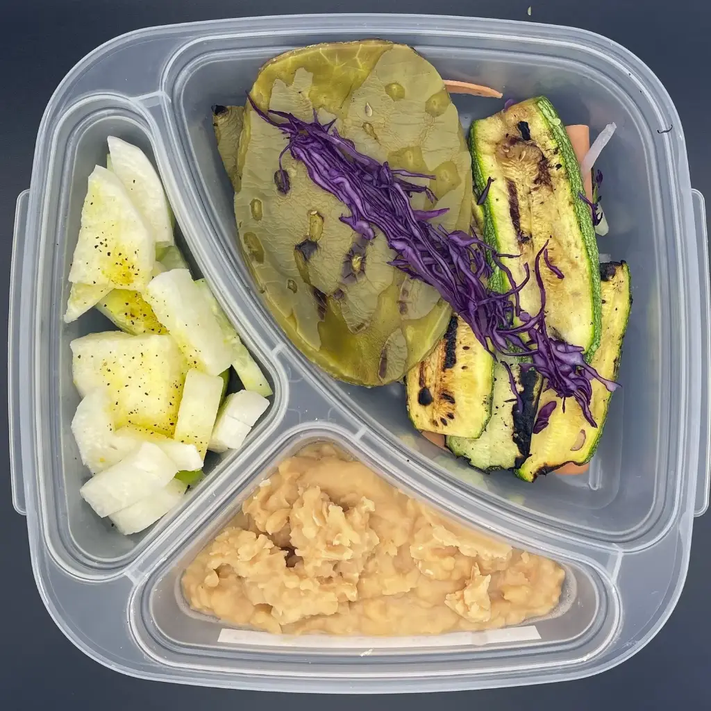 Veggie | Viernes | Cena | Sandwich calabaza y nopal veg.