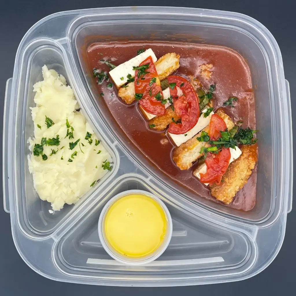 Veggie | Jueves | Cena | Prot. Vegana Hasselback