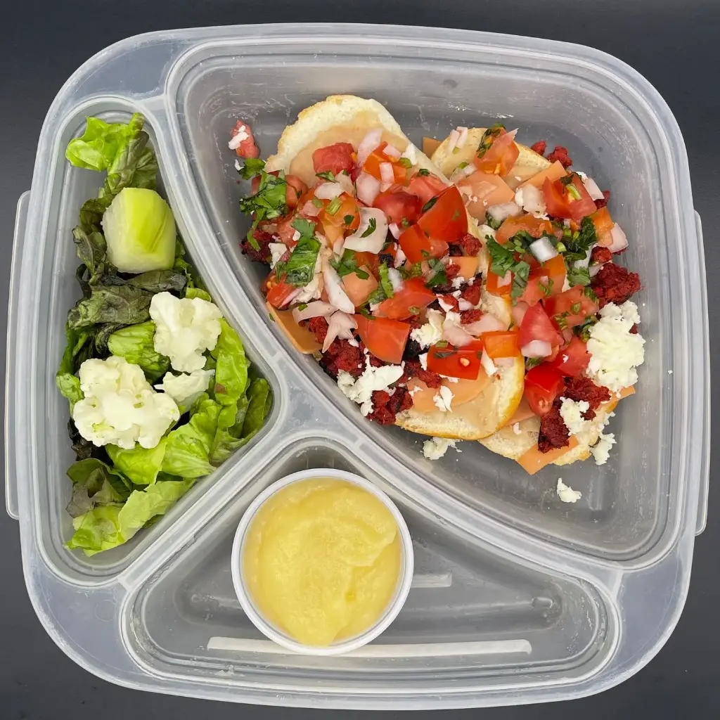Veggie | Miércoles | Desayuno | Molletes veggie