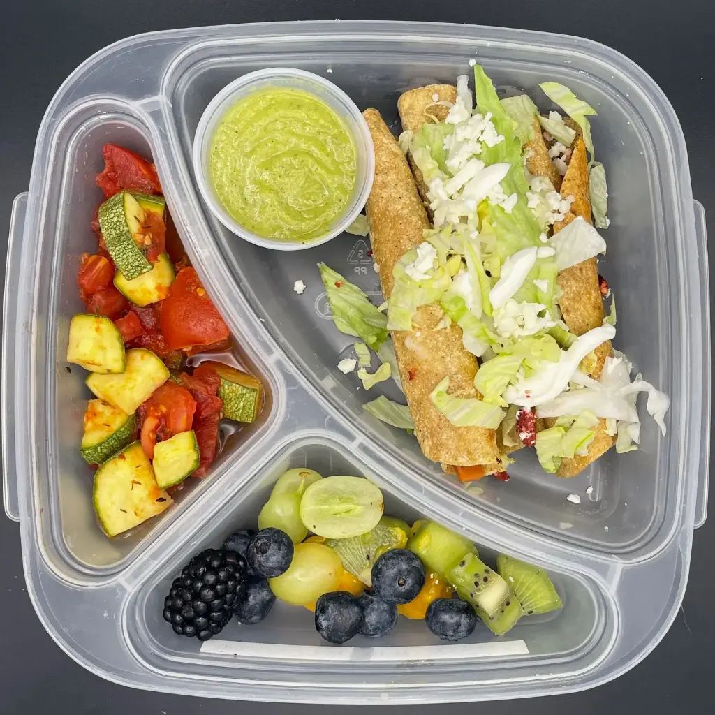 Veggie | Miércoles | Desayuno | Flautas vegetarianas